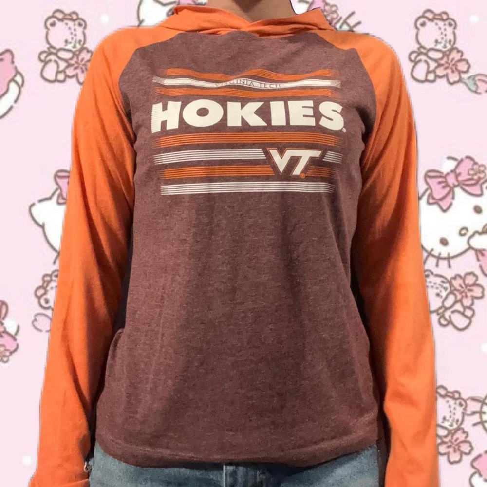 Virginia Tech Orange and Brown Hoodie